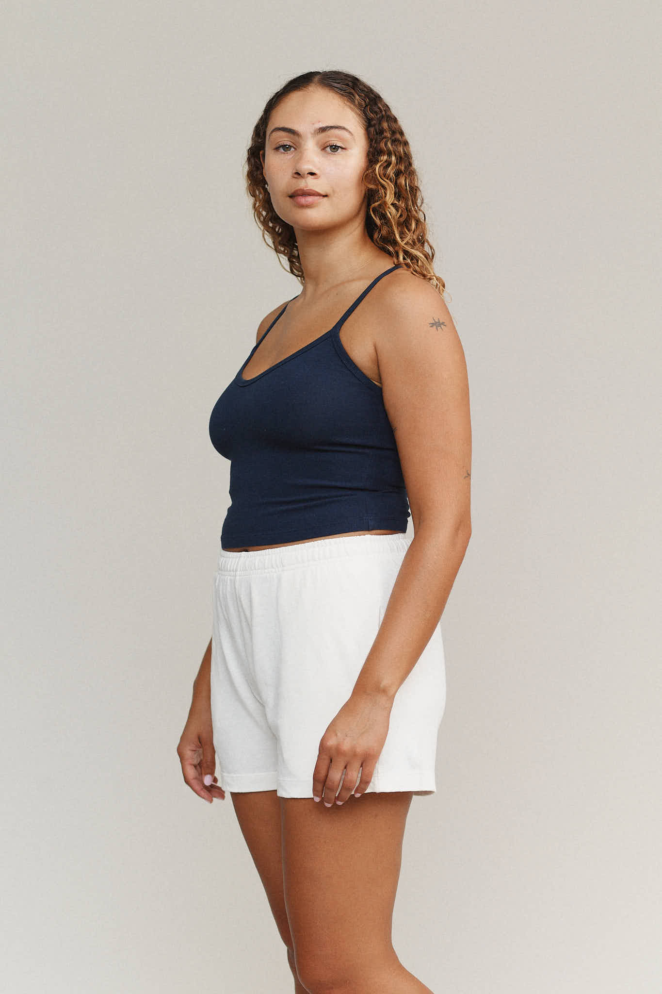 Sun Short | Jungmaven Hemp Clothing & Accessories / model_desc: Paige is  5’8” wearing Medium