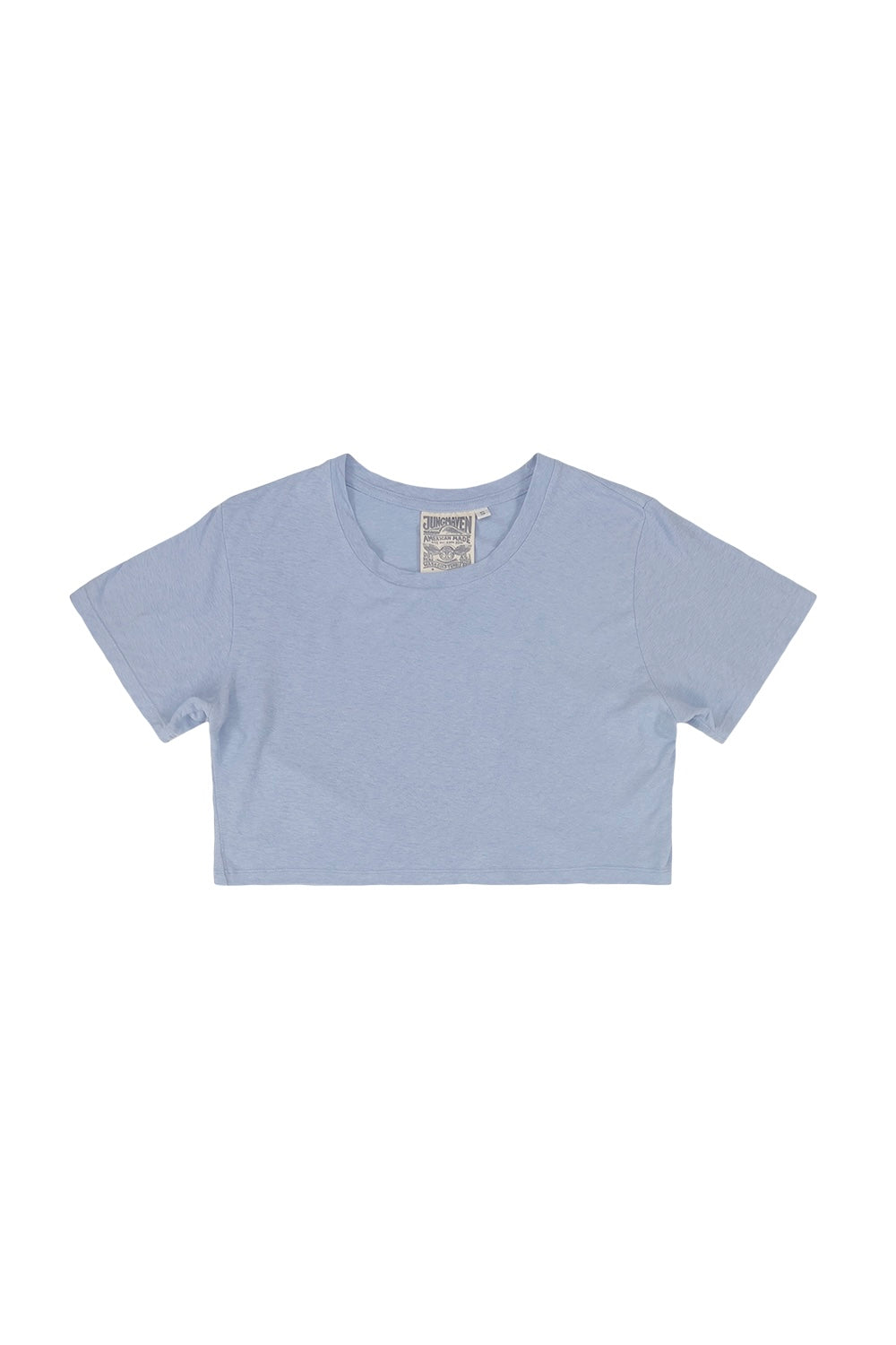 Cropped Lorel Tee | Jungmaven Hemp Clothing & Accessories / Color: Coastal Blue