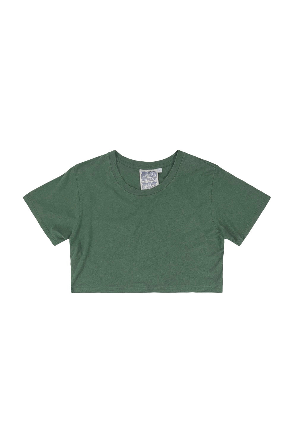 Cropped Lorel Tee | Jungmaven Hemp Clothing & Accessories / Color:Hunter Green