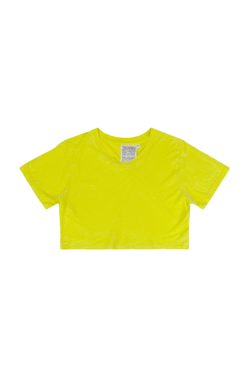 Cropped Lorel Tee | Jungmaven Hemp Clothing & Accessories / Color: Limelight