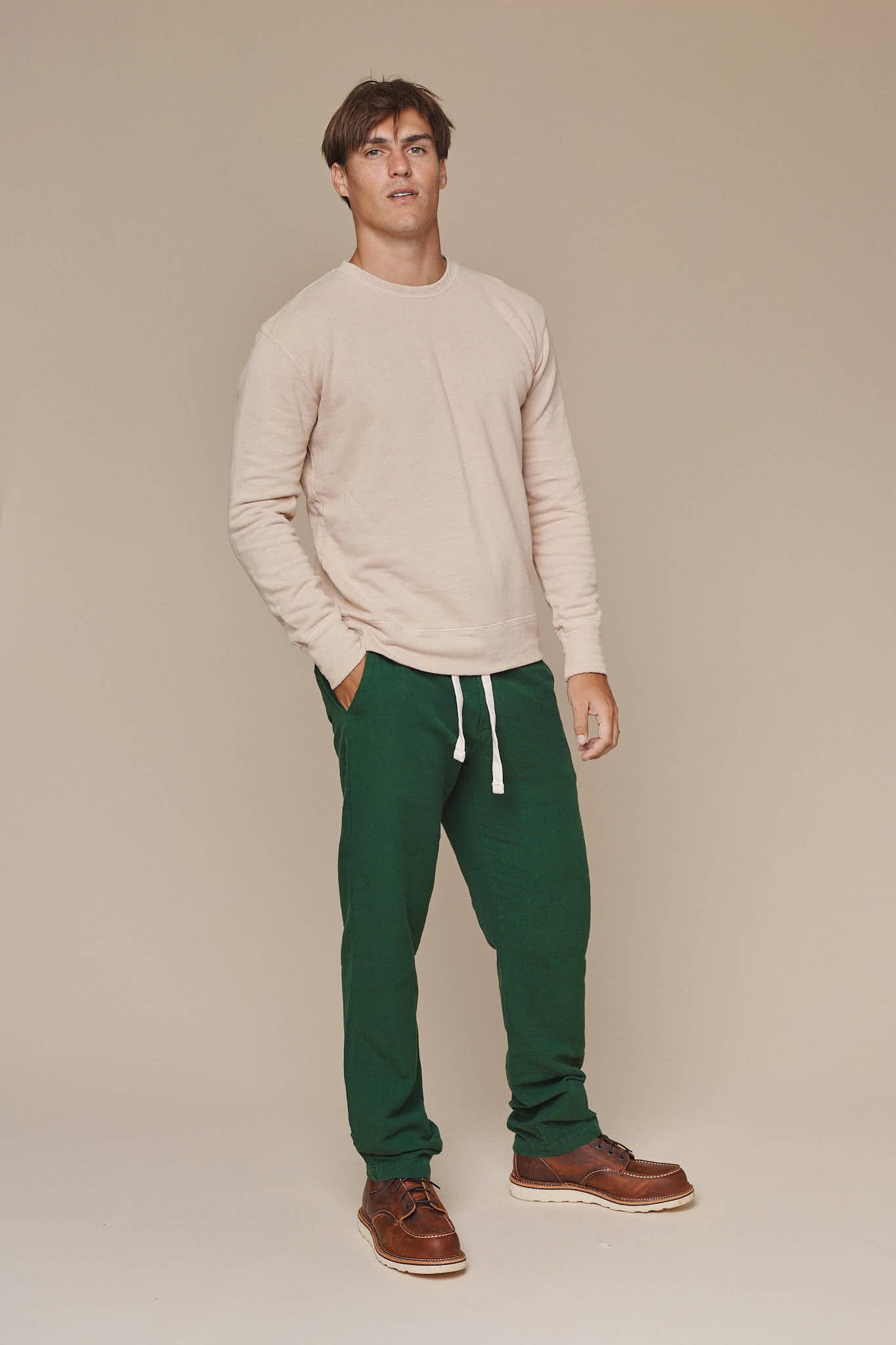 Tahoe Sweatshirt | Jungmaven Hemp Clothing & Accessories / model_desc: Travis is 6’1” wearing Medium