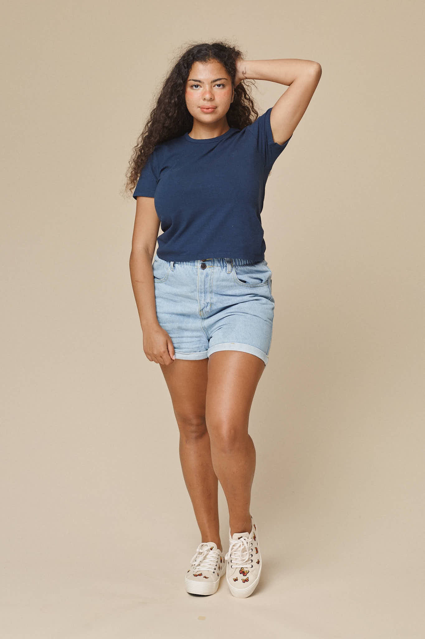 Tiny Tee | Jungmaven Hemp Clothing & Accessories / model_desc: Nikki is 5’2” wearing Medium
