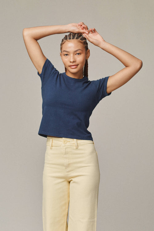 Tiny Tee | Jungmaven Hemp Clothing & Accessories / model_desc: Lana is  5’5” wearing Small