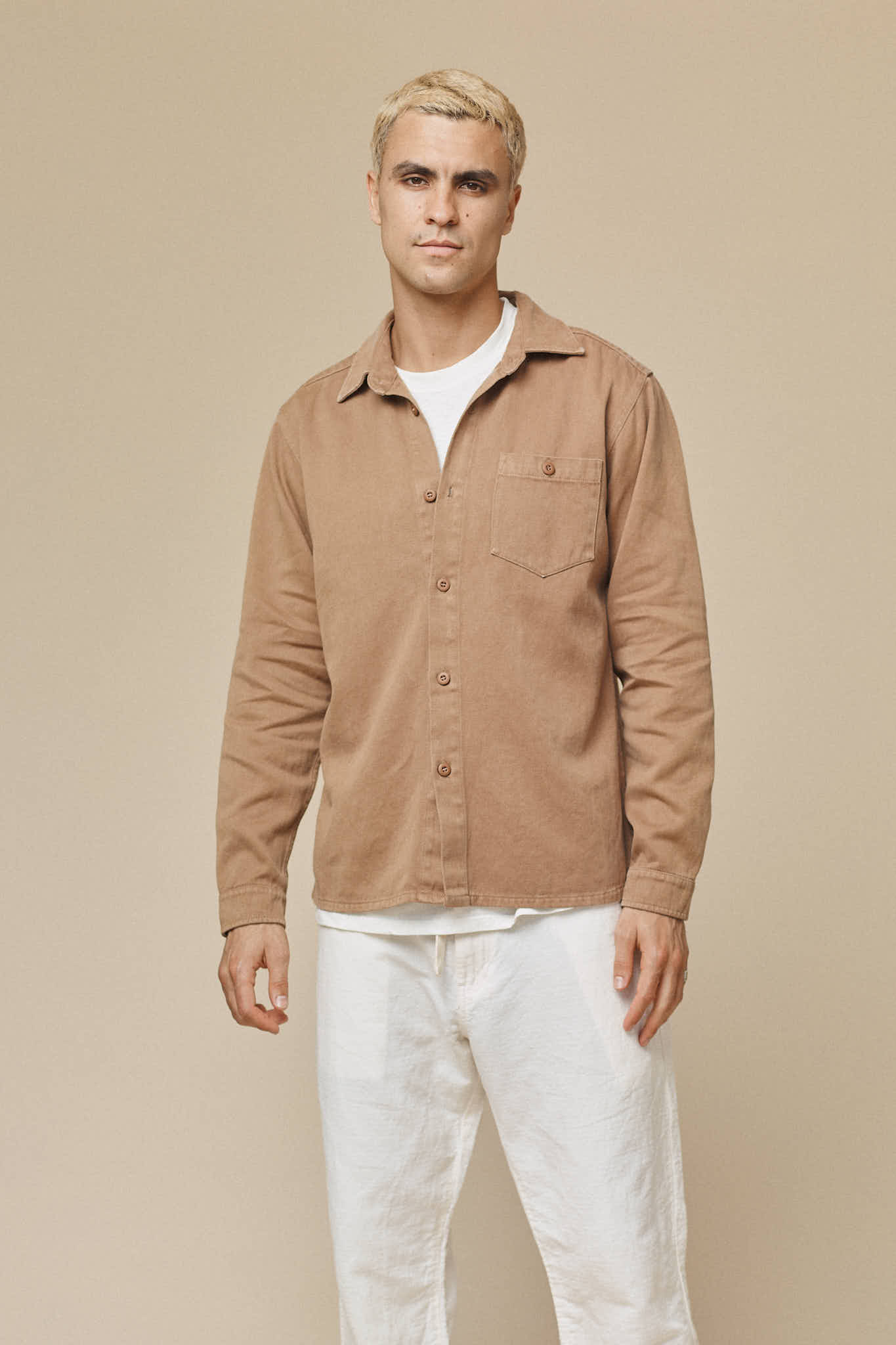 Topanga Shirt | Jungmaven Hemp Clothing & Accessories / model_desc: Shen is 6’2” wearing Large