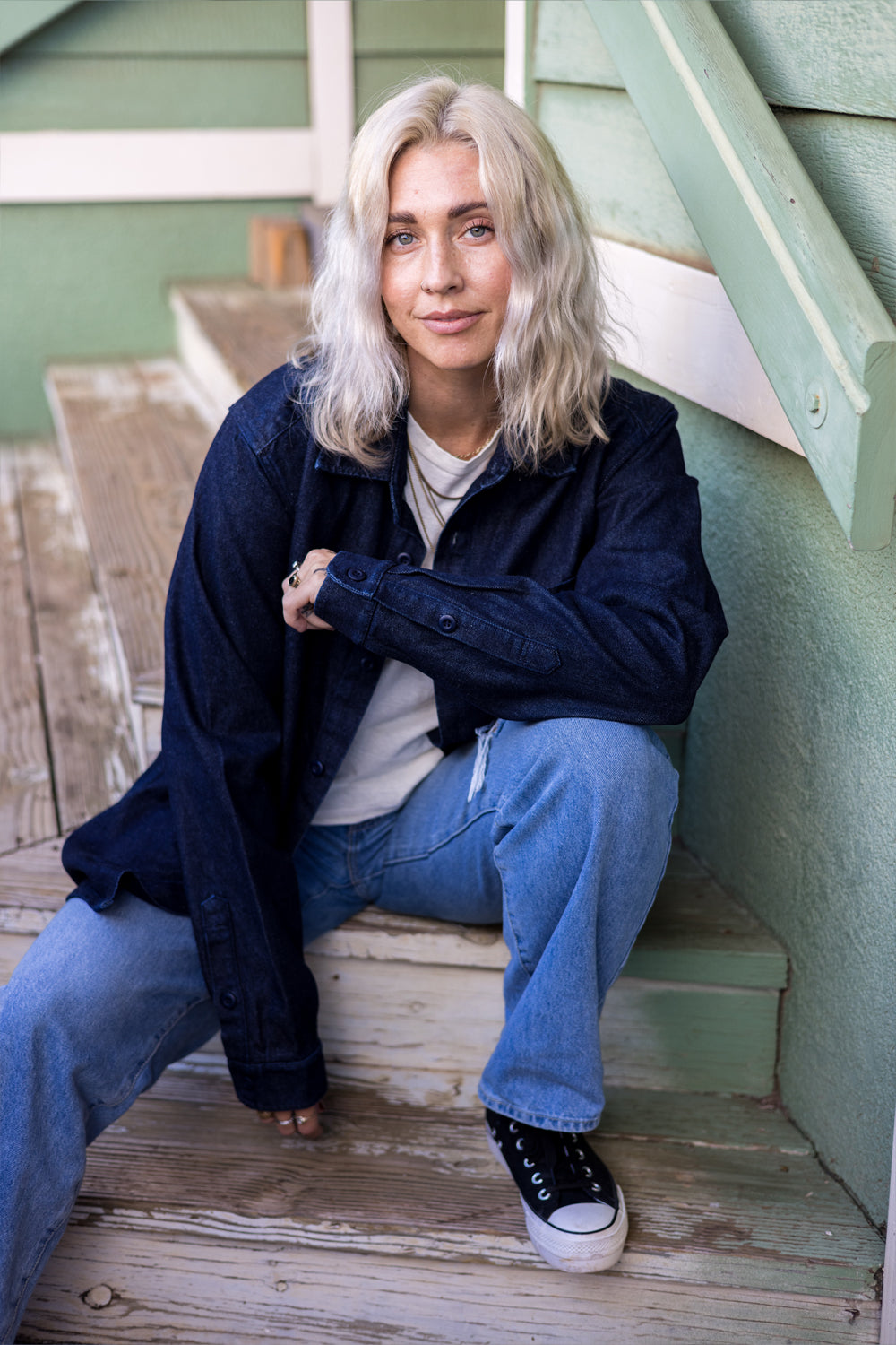Denim Topanga Shirt | Jungmaven Hemp Clothing & Accessories / Color: