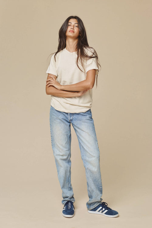 Utah Tee | Jungmaven Hemp Clothing & Accessories / model_desc: Meeya is  5’6” wearing S