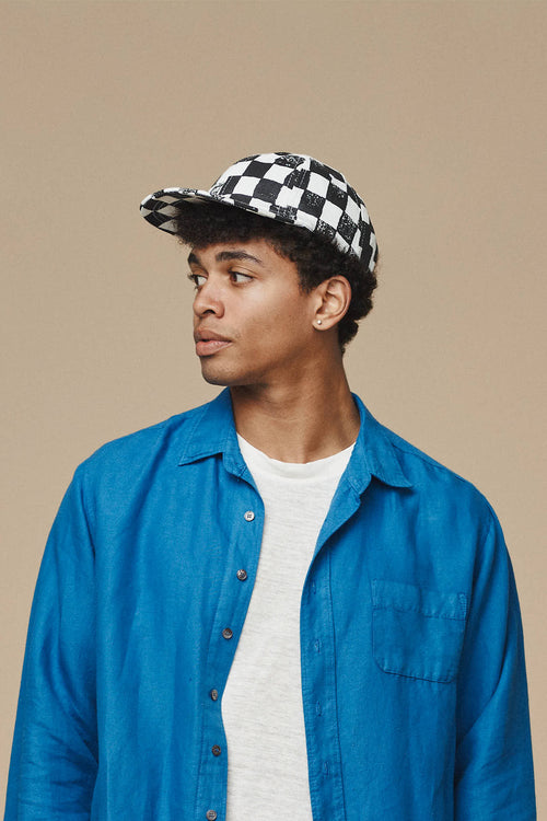 Checkerboard Chenga Cap | Jungmaven Hemp Clothing & Accessories / Color: