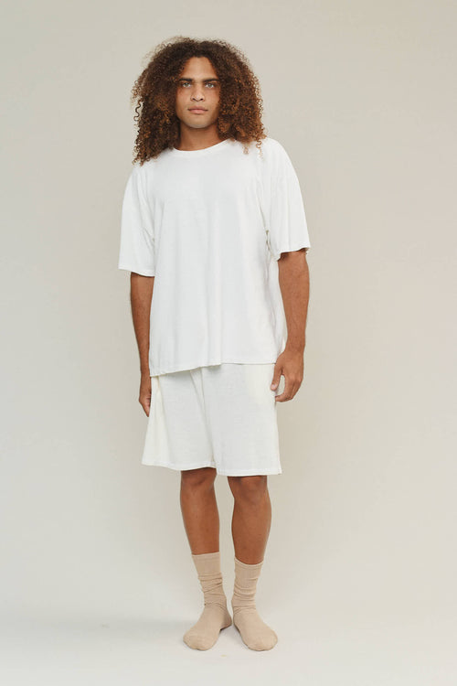 Lounge Short | Jungmaven Hemp Clothing & Accessories / model_desc: Davon is 6β0β wearing Large