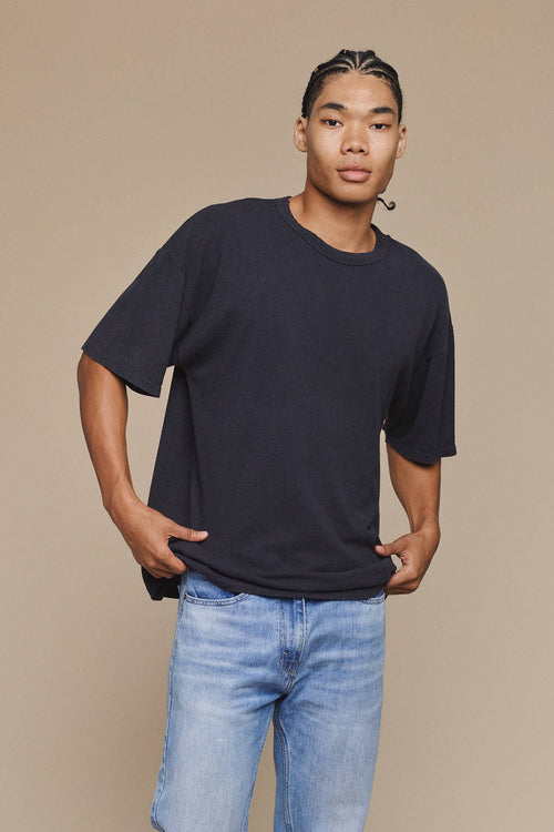 Vernon Oversized Tee | Jungmaven Hemp Clothing & Accessories / model_desc: Chaz is 6’2” wearing Large