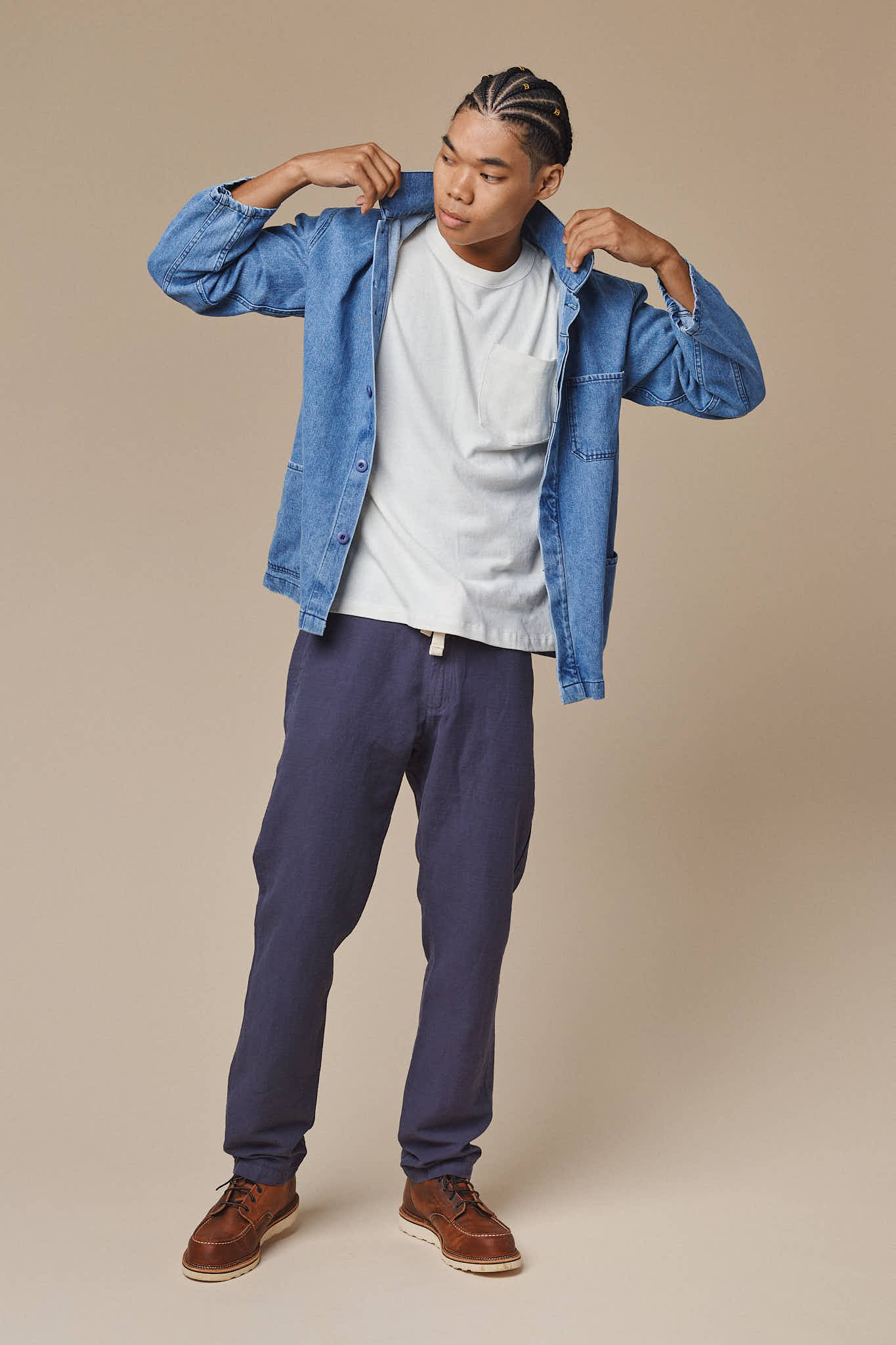 Denim Olympic Jacket | Jungmaven Hemp Clothing & Accessories / Color: