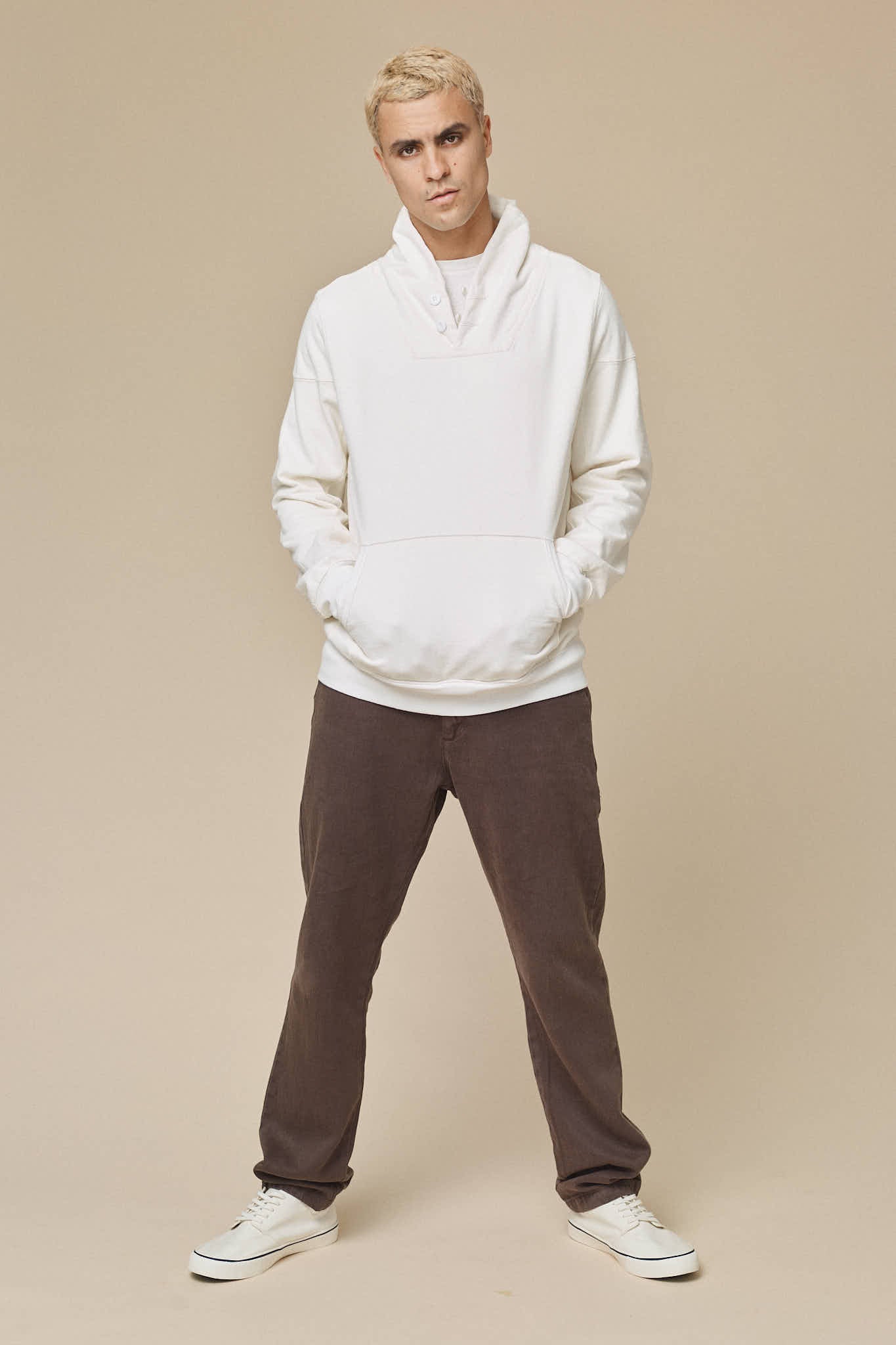 Whittier Sweatshirt | Jungmaven Hemp Clothing & Accessories / model_desc: Shen is 6’2” wearing XL