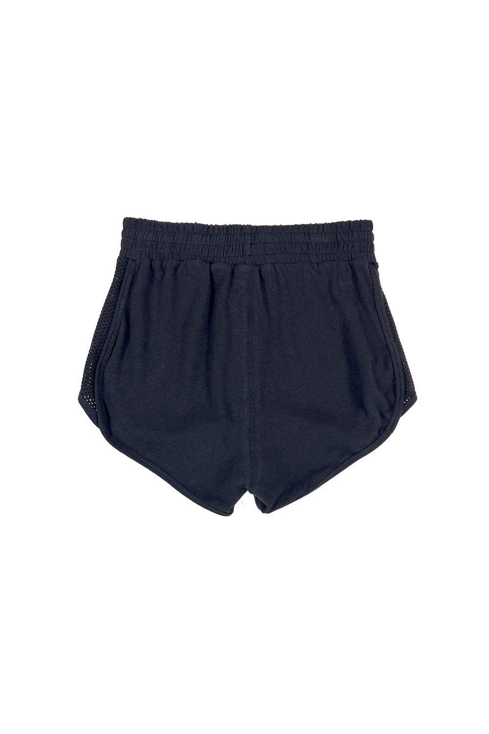 Yarrow Mesh Track Short | Jungmaven Hemp Clothing & Accessories / model_desc: Back in Black