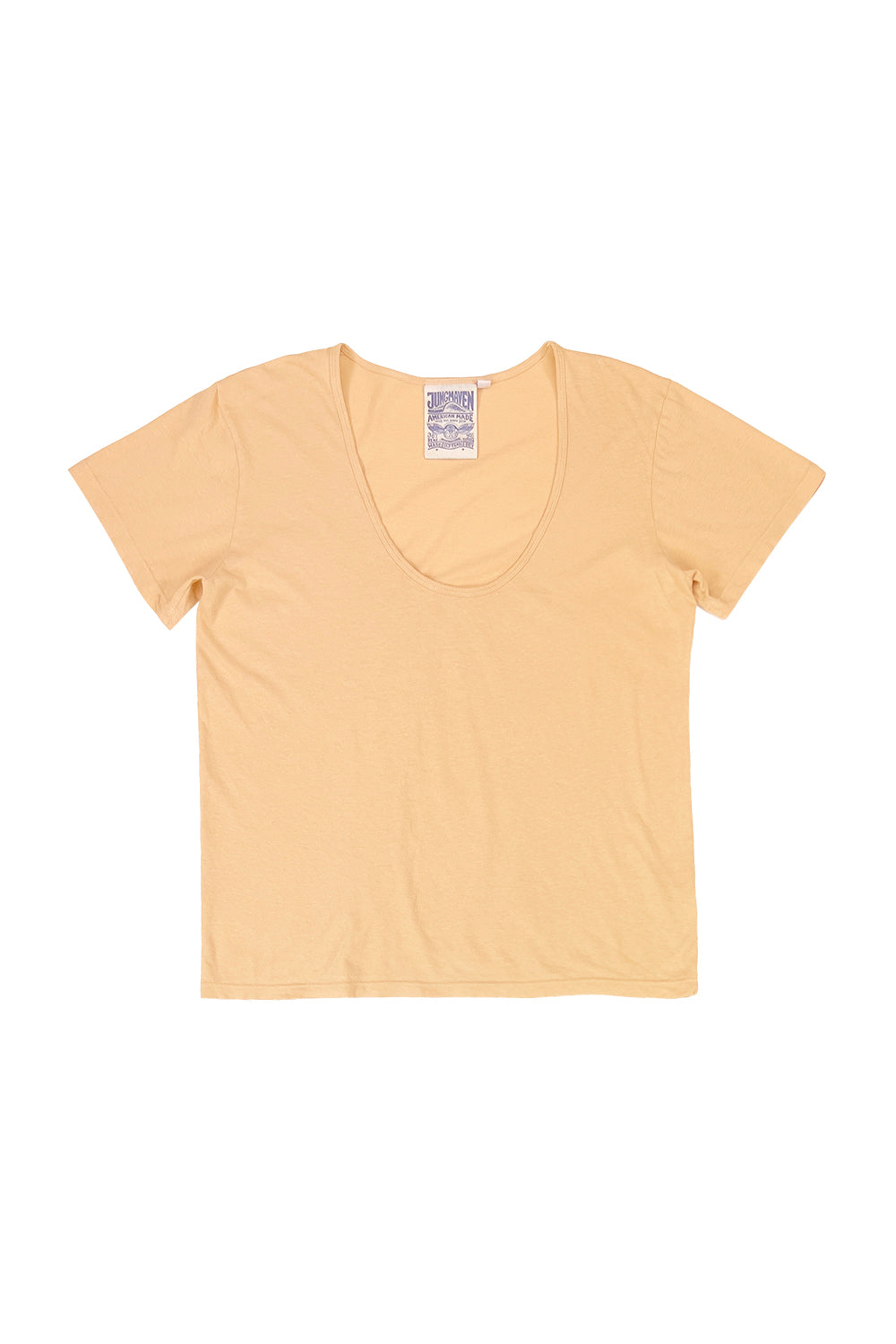 Zuma Scoop Neck Tee | Jungmaven Hemp Clothing & Accessories / Color: Oat Milk
